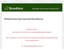 Tablet Screenshot of brandhove.de